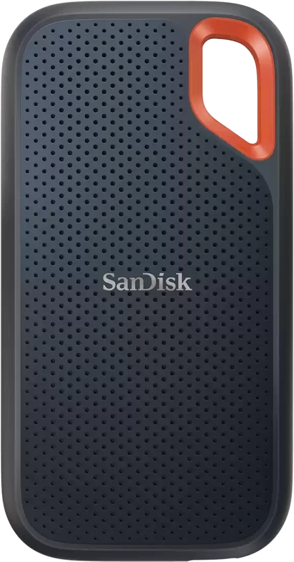Внешний SSD-накопитель SanDisk Extreme Portable SSD V2, 2Тб, USB-C (SDSSDE61-2T00-G25) Черный