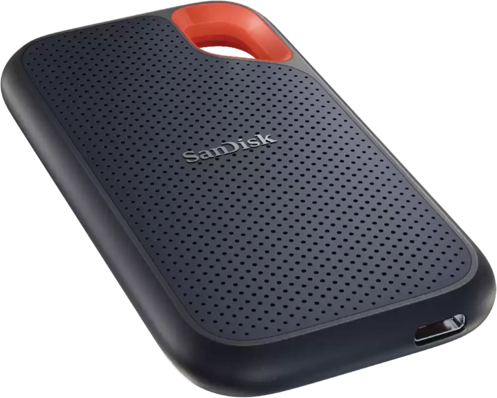 Внешний SSD-накопитель SanDisk Extreme Portable SSD V2, 2Тб, USB-C (SDSSDE61-2T00-G25) Черный