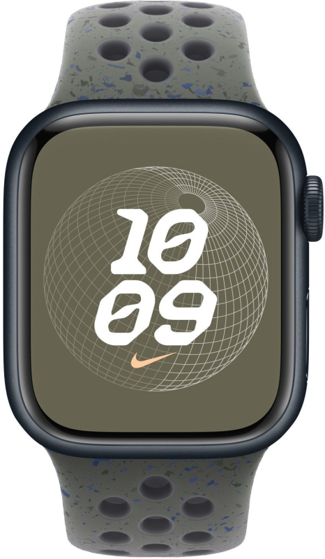 Ремешок для Apple Watch силиконовый Cargo Khaki Nike Sport Band Size S/M (MUUV3)