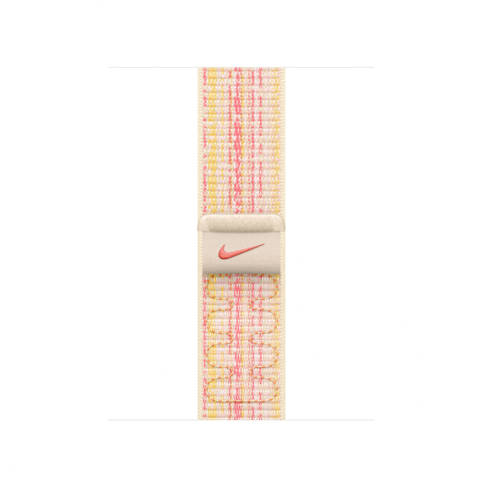 Браслет спортивный для Apple Watch 41mm Nike Sport Loop - Звездно-розовый (Starlight/Pink) MUJW3