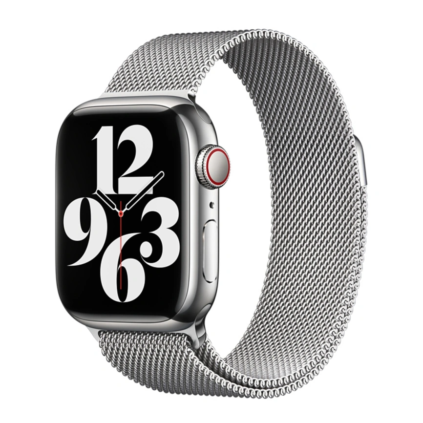 Ремешок Apple Watch 45mm Silver Milanese Loop