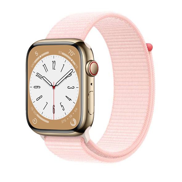 Ремешок для Apple Watch 45 мм, Sport Loop, цвет Light Pink, (MT5F3)