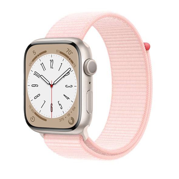 Ремешок для Apple Watch 45 мм, Sport Loop, цвет Light Pink, (MT5F3)