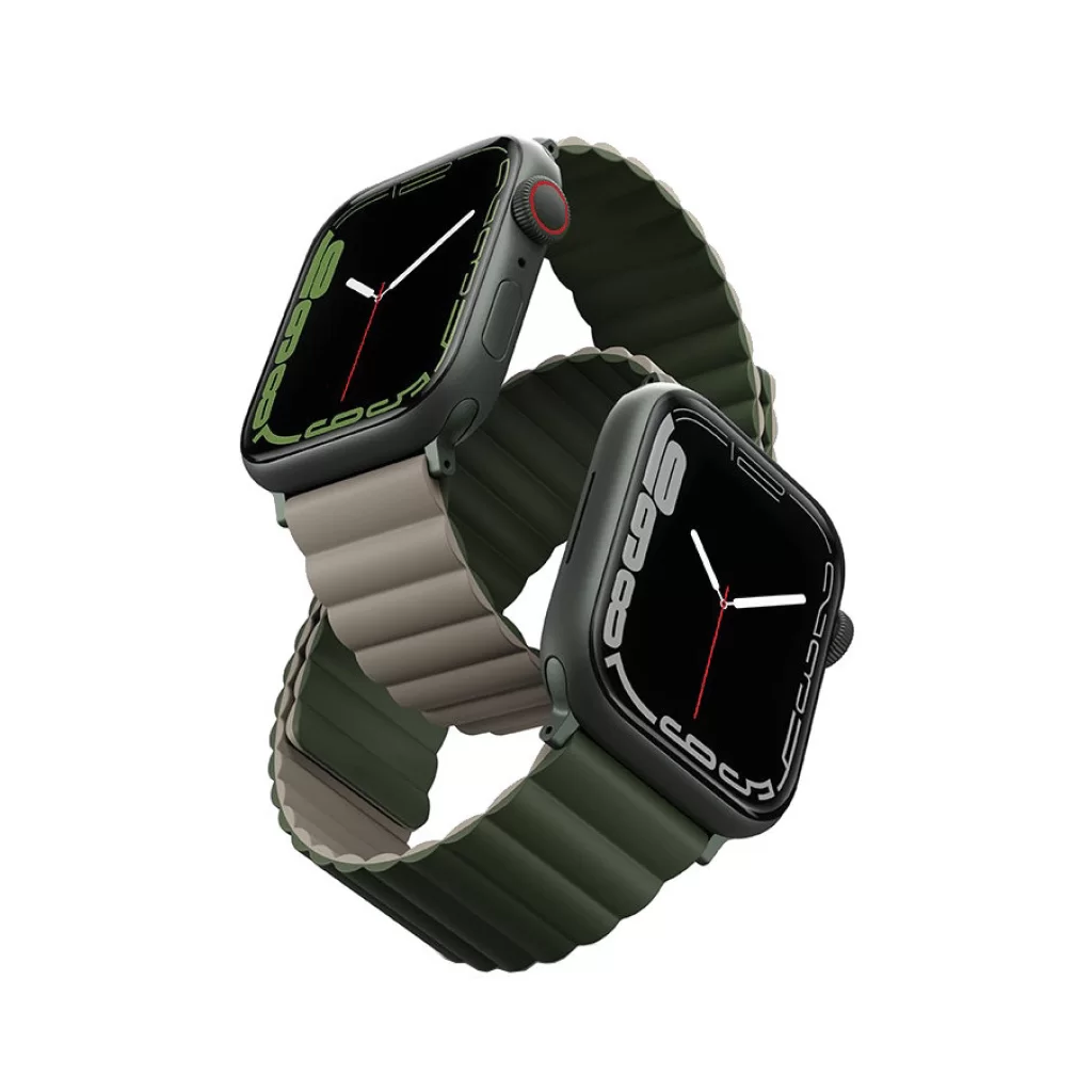 Ремешок Uniq Revix Premium для Apple Watch 44/45/49 Зеленый