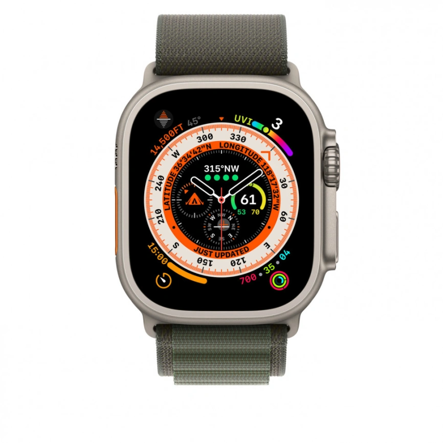 Ремешок Apple Watch Ultra 49mm Green Alpine Loop L