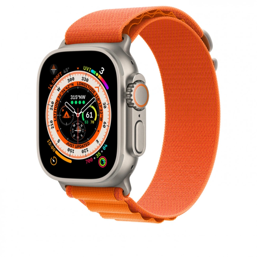 Ремешок Apple Watch Ultra 49mm Orange Alpine Loop M