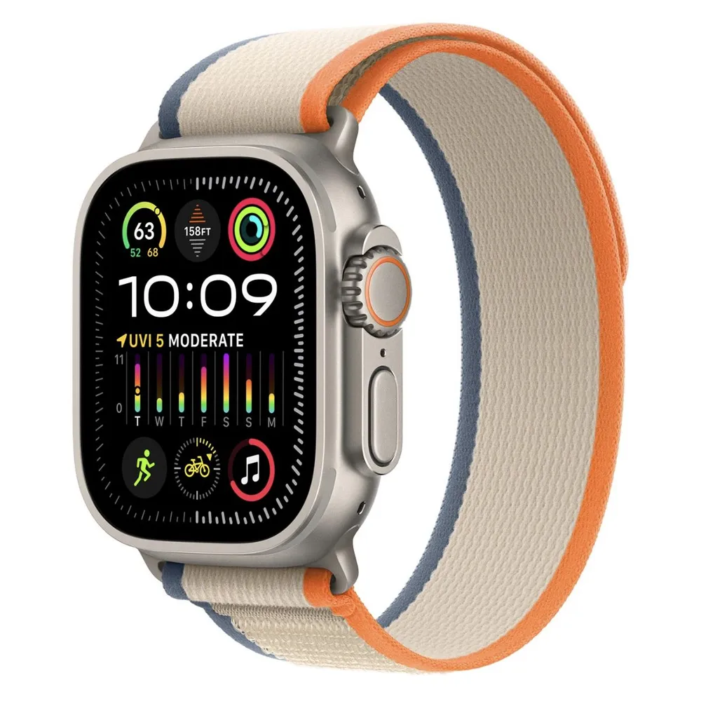 Ремешок Trail Loop Orange/Beige для Apple Watch, M/L (MT5X3)