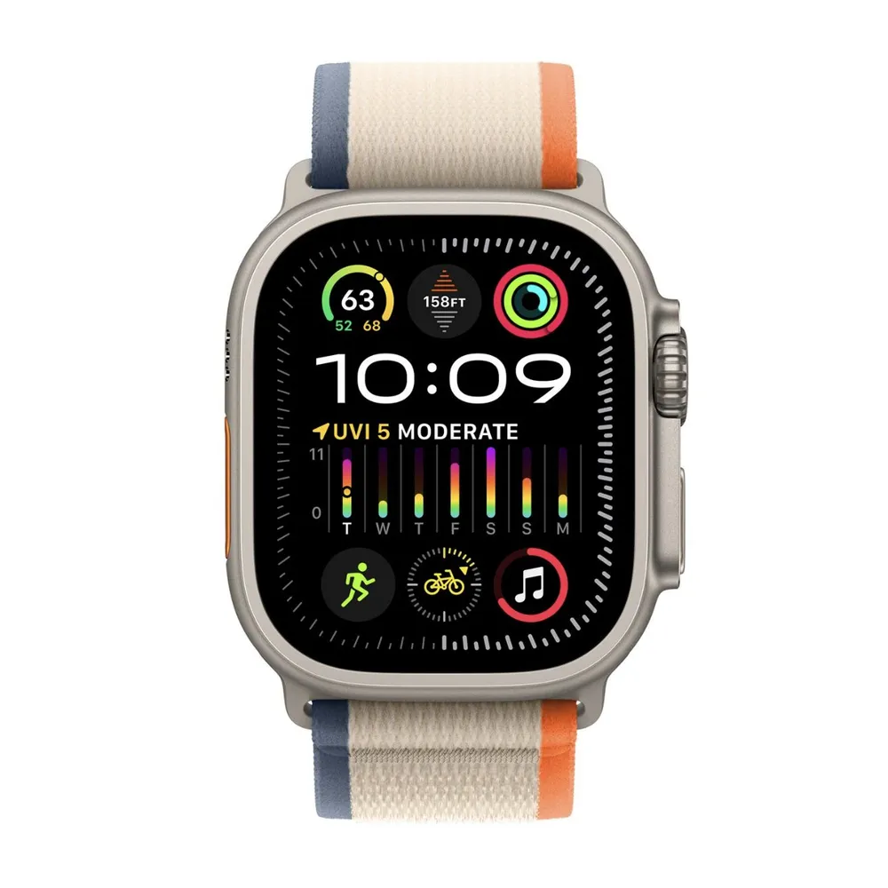Ремешок Trail Loop Orange/Beige для Apple Watch, M/L (MT5X3)