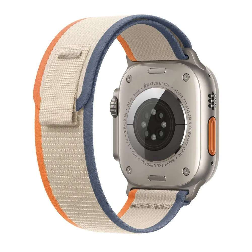 Ремешок Trail Loop Orange/Beige для Apple Watch, M/L (MT5X3)