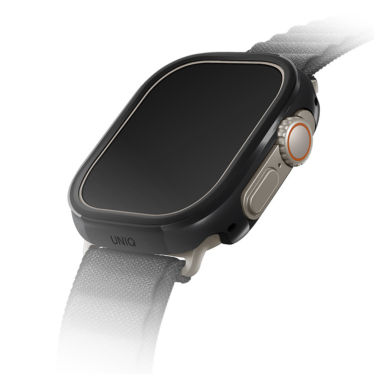 Чехол Uniq Valencia aluminium для Apple Watch Ultra 49 мм Черный