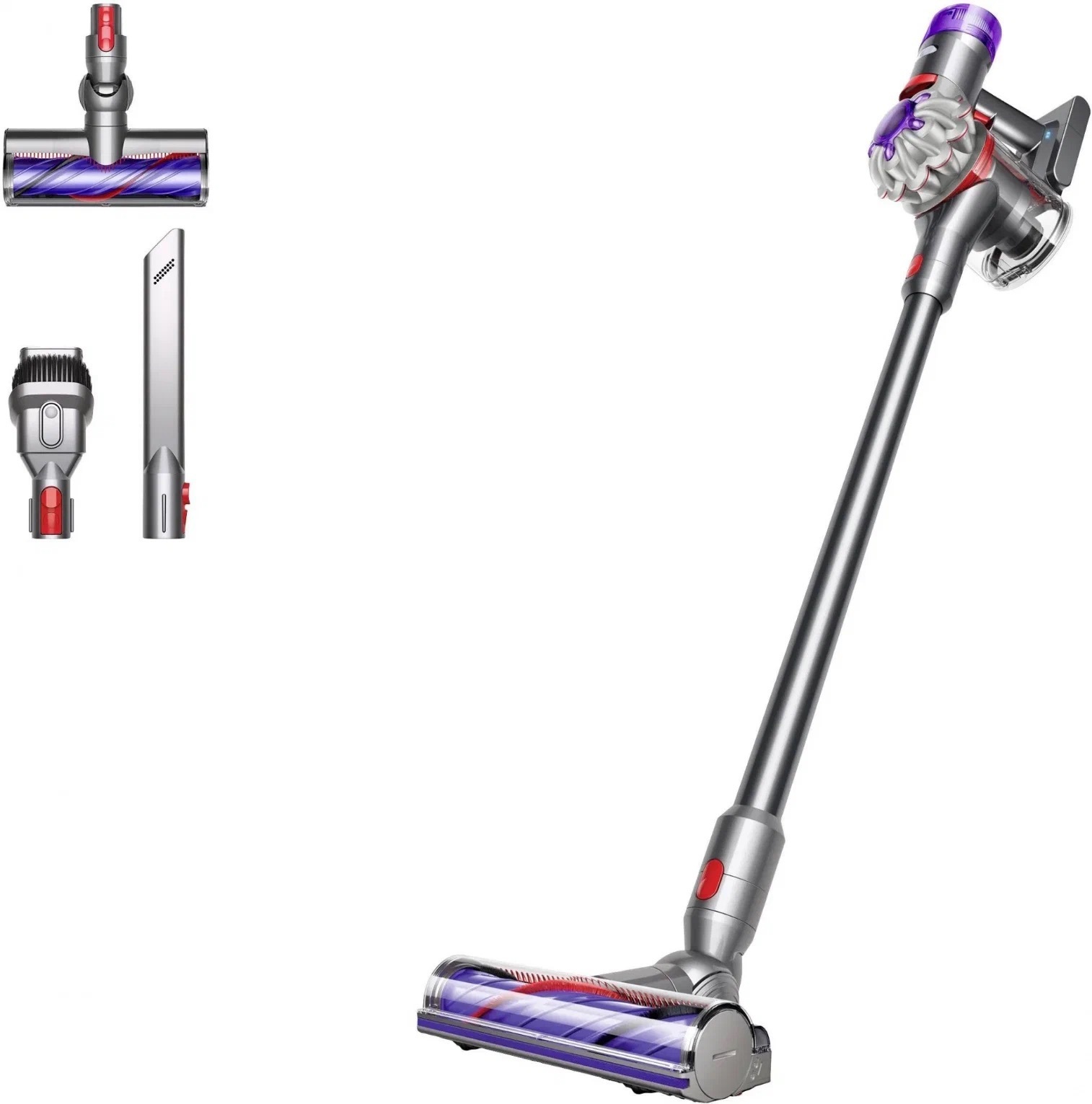 Вертикальный беспроводной пылесос Dyson V8 Advanced SV25 (Silver / Nickel) EU (Наша вилка)