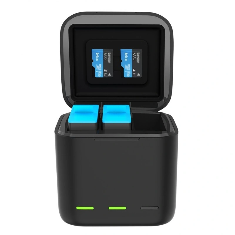 Зарядное устройство Telesin для HERO 9 Black+ 2 АКБ (GP-BnC-901 ) Black