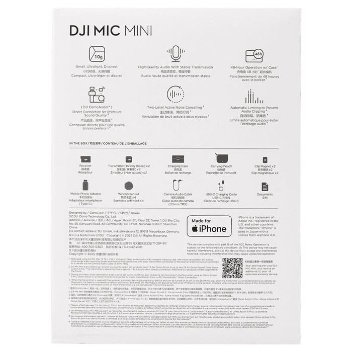 Беспроводной микрофон DJI Mic Mini (2+1)