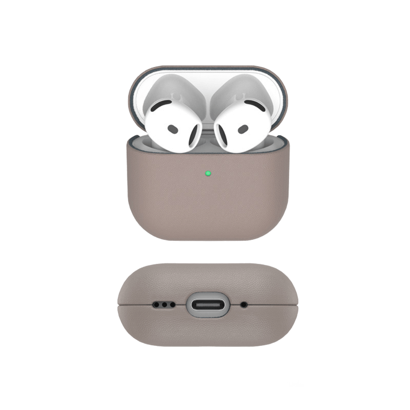 Чехол K-DOO LUXCRAFT Precision Protection for Airpods 4 премиальная кожа Desert Champagne