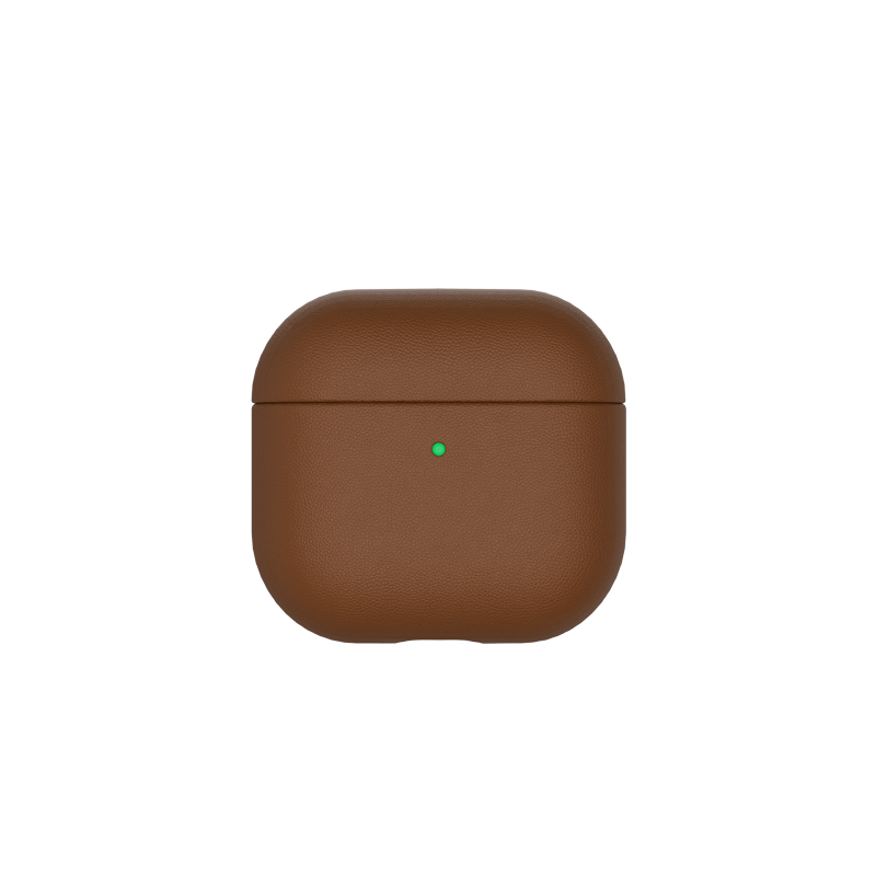 Чехол K-DOO LUXCRAFT Precision Protection for Airpods 4 премиальная кожа Коричневый