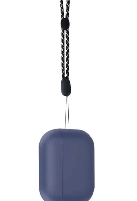 Силиконовый чехол Deppa для AirPods PRO2 с ремешком (47341) Blue