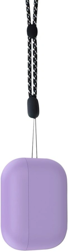 Силиконовый чехол Deppa для AirPods PRO2 с ремешком (47342) Purple