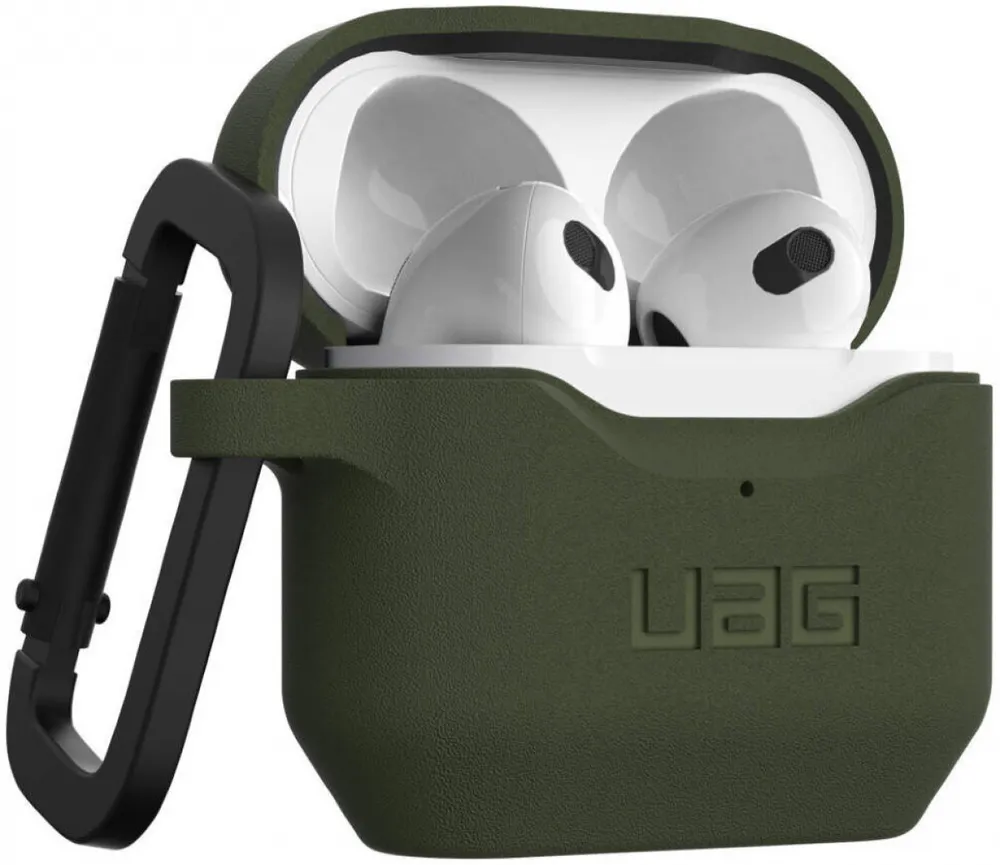 Чехол + карабин UAG Scout Case для Apple AirPods 3 Оливковый