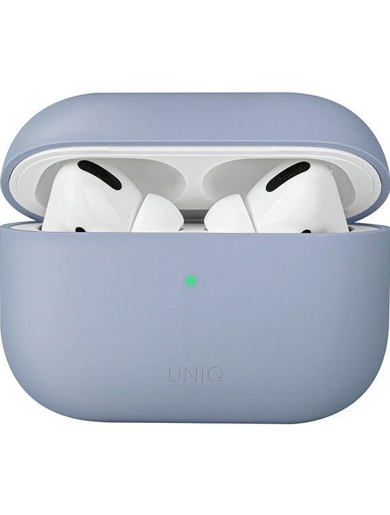 Защитный чехол Uniq Lino Liquid Silicone для AirPods Pro голубой