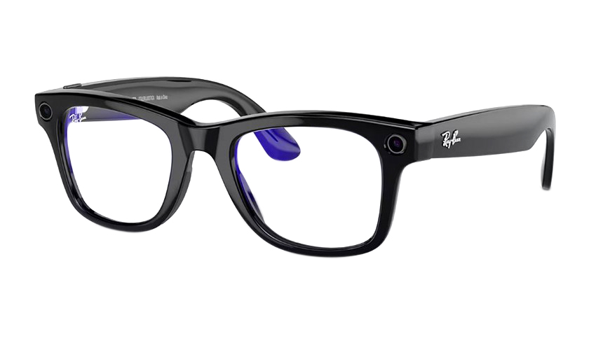 Смарт-очки Ray ban Wayfarer Shiny Black / Clear (RW4006) 601/SB,  L