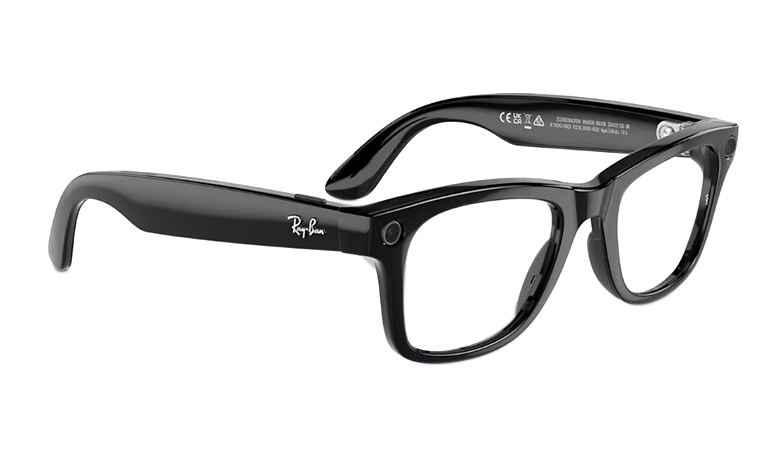 Смарт-очки Ray ban Wayfarer Shiny Black / Clear (RW4006) 601/SB,  L