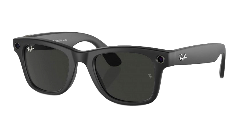 Смарт-очки Ray ban Wayfarer Matte Black / Transitions Graphite Green (RW4006) 601S/1M,  L