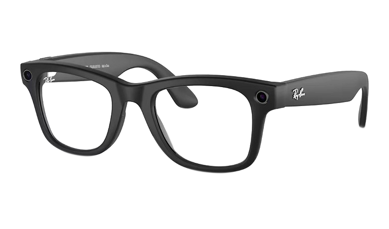 Смарт-очки Ray ban Wayfarer Matte Black / Transitions Graphite Green (RW4006) 601S/1M,  L