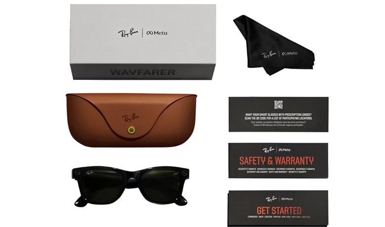 Смарт-очки Ray ban Wayfarer Matte Black / Transitions Graphite Green (RW4006) 601S/1M,  L