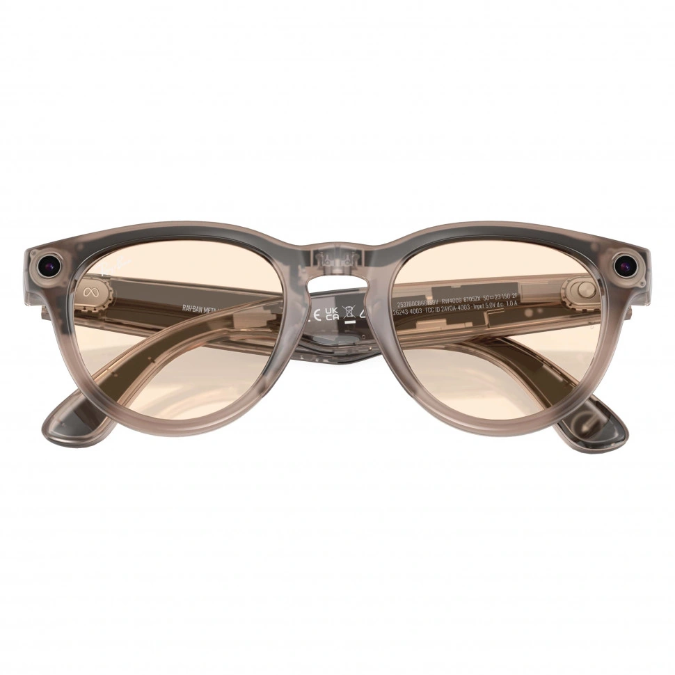 Умные очки Ray-Ban Meta Headliner RW4009F Warm Stone/Saffron Yellow, размер L