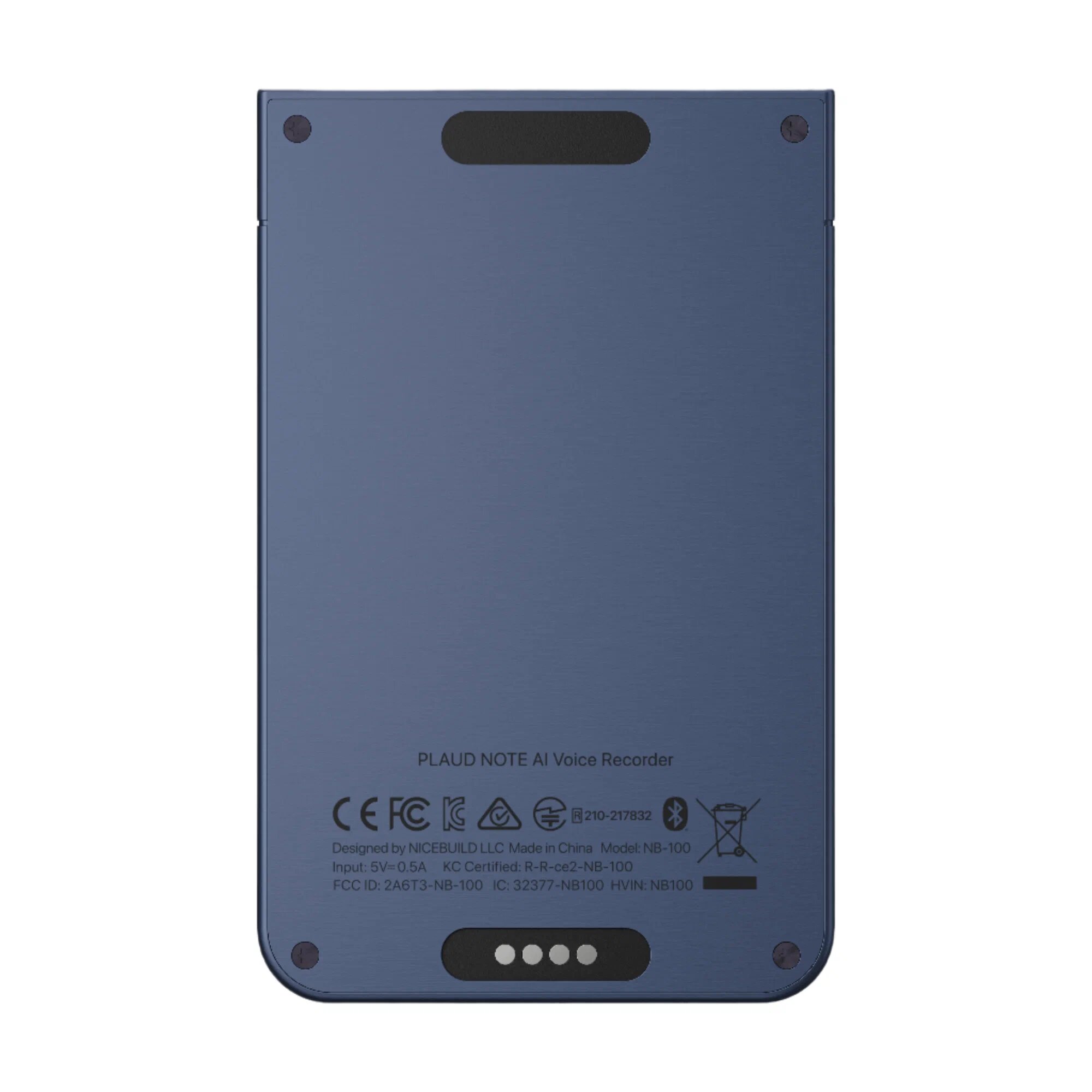 Диктофон Plaud Note с ChatGPT, 64 ГБ (Navy Blue | Синий)