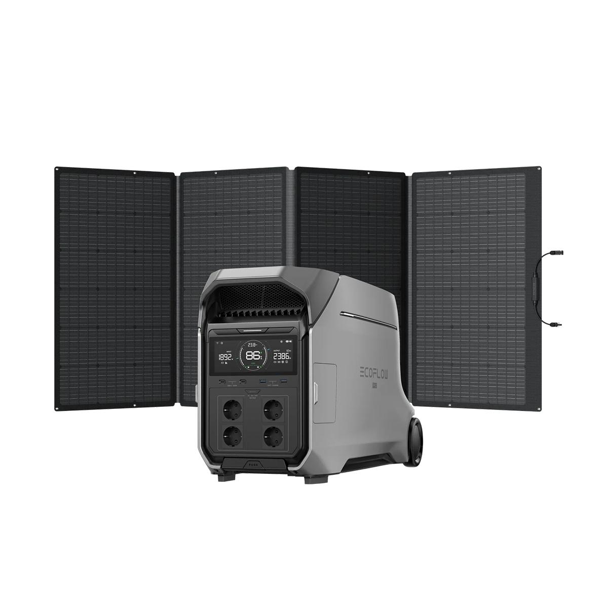 Портативная зарядная станция EcoFlow DELTA Pro 3 + солнечная панель 400 Вт